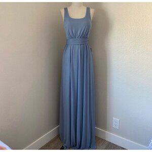 Birdy Grey Blue Ruched Sundress for Wedding